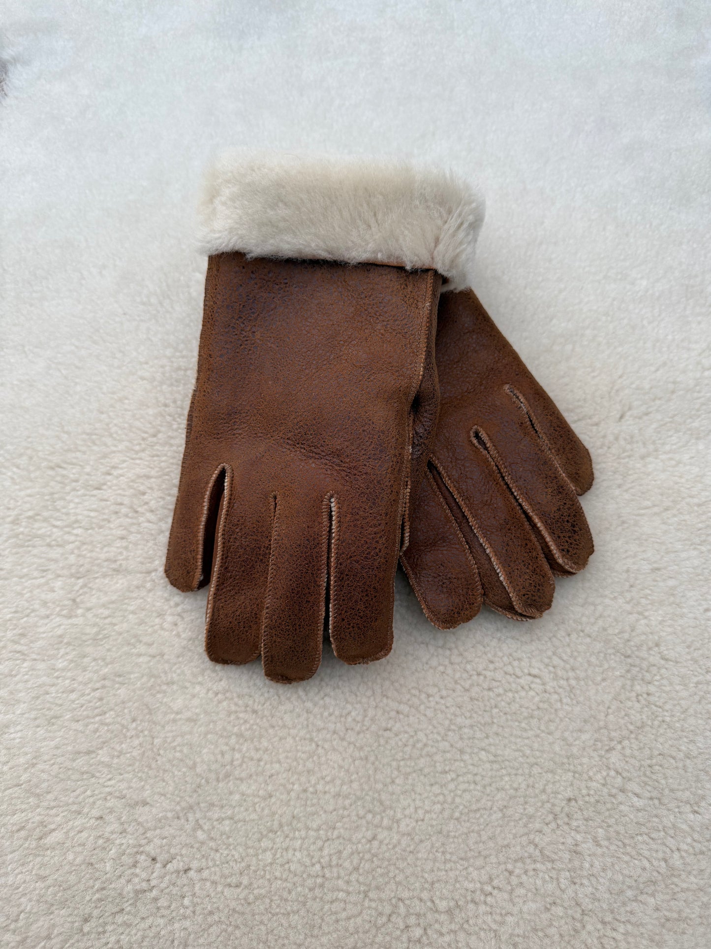 Donker Bruine Lammy Handschoenen