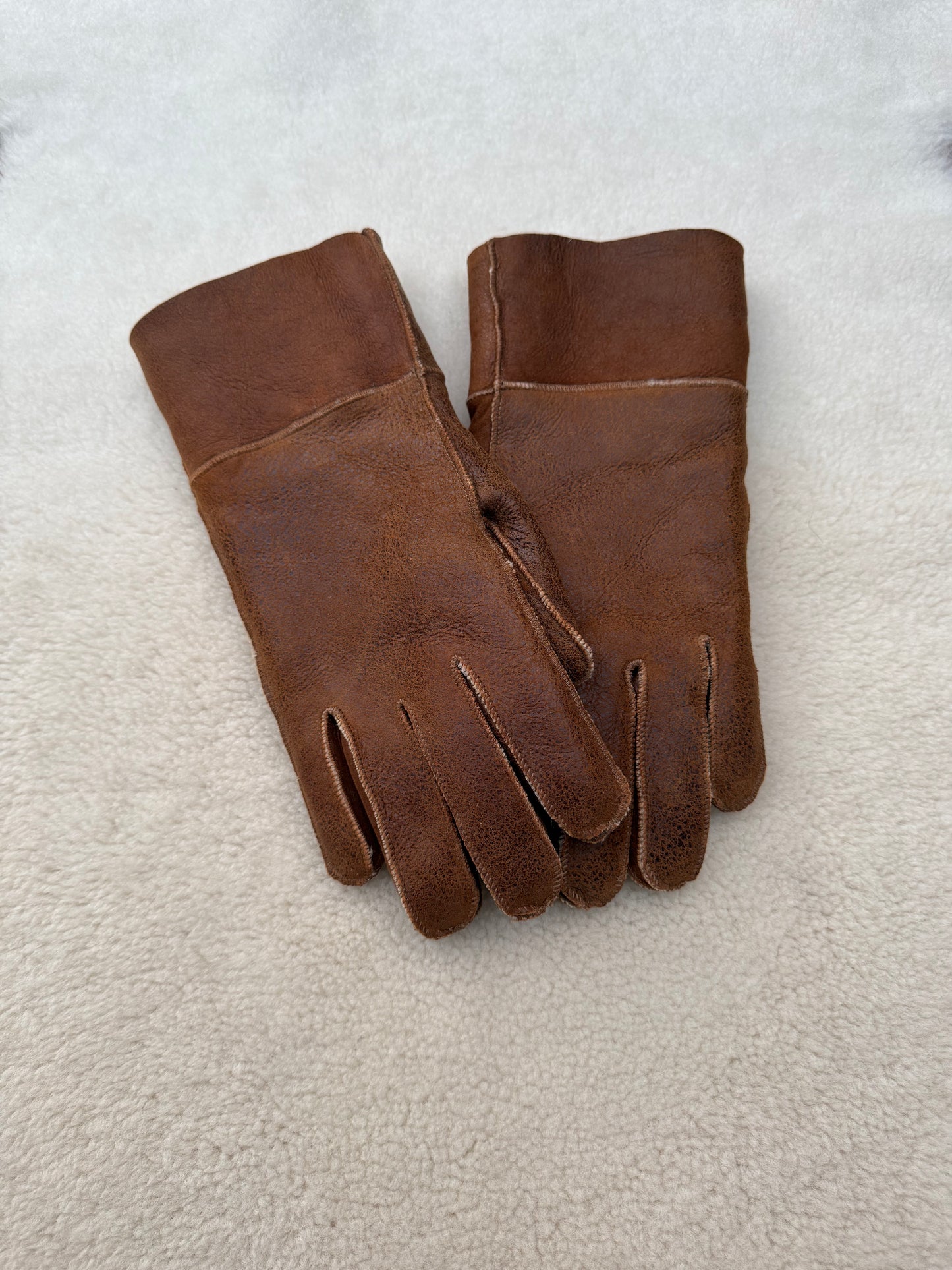 Donker Bruine Lammy Handschoenen