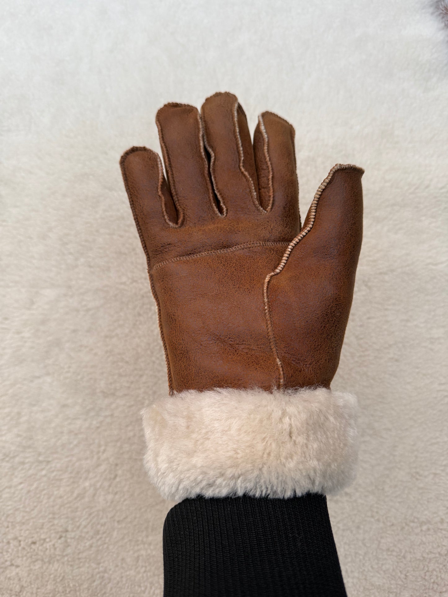 Donker Bruine Lammy Handschoenen